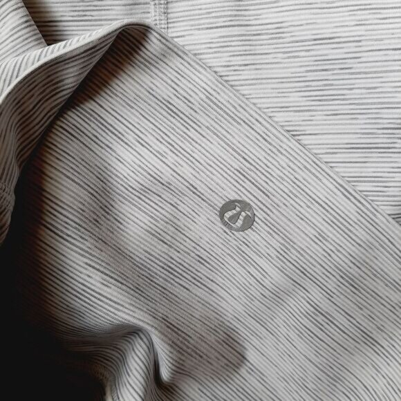 LULULEMON x PELOTON Wunder Under Scalloped Hem High-Rise Crop Leggings Grey Sz 2 - Picture 15 of 16